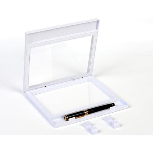 18*23CM Suspended Floating Display Case Earring Coin Gems Ring Jewelry Storage Pretty Shelves Holder For Jewelry Display