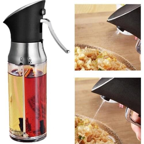 200ML Oil Sprayer Adjustable Easy to Use PC Press-type Oil Spray Bottle Home Pumping Kitchen Spice Jar Tools