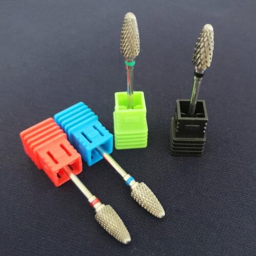 5 in 1 Tapered Safety Carbide Nail Drill Bits With Cut Drills Carbide Milling Cutter For Manicure Remove Gel Nails Accessories