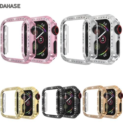 Bling Glitter Diamond Bumper Protective Case For Apple Watch Cover Series 4 44mm 40mm Cases For iWatch Cover Shell
