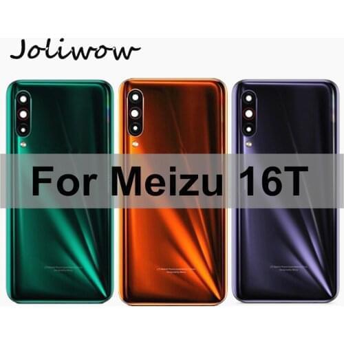 For Meizu 16T Back Battery Cover Housing Door Rear Case with Camera Lens For Meizu 16t 16 t M928Q battery case