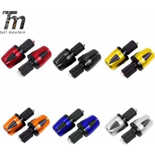 For Honda Ducati Yamaha Kawasaki Handle Bar Ends Grips Universal 7/8" 22mm Motorcycle Handlebar Counterweight Plug Slider
