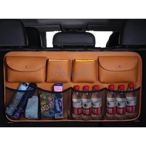 For Mercedes Benz GLE GLC CLA GLA GLK M Class Rear Seat Back Storage Bag Car Trunk Organizer Auto Stowing Tidying Accessories