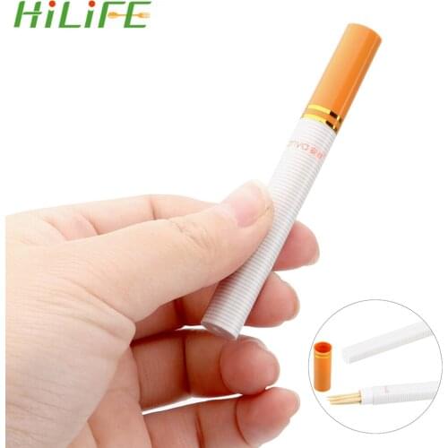 HILIFE 2 piece/set Cigarete Shape Mini Toothpick Holders Pocket Toothpick Box Creative For Hiking Plastic Portable