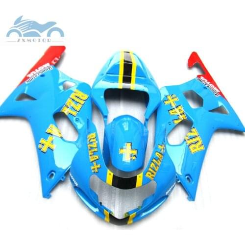 Motorcycle Fairings kit for SUZUKI 2001 2002 2003 GSXR600 GSXR 750 K1 road fairing GSXR750 600 01-03 blue RIZLA+ aftermarket set