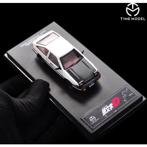 1/64 AE86 Initial D Alloy Simulation Car Model Black Cover White Cover Collection Decoration Gift
