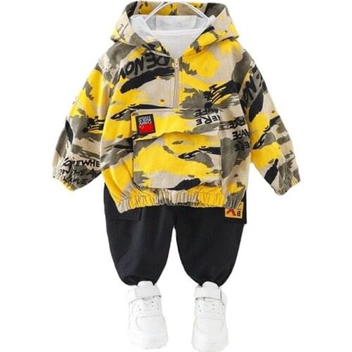 Fashion Baby Clothes Autumn Children Girls Clothing Boys Sport Hooded Jacket Pants 2Pcs/sets Toddler Casual Costume Kids Outfits