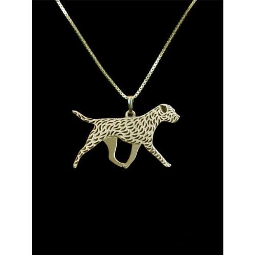 Trendy cute fashion Border Terrier dog pendant necklace women statement necklace men cs go collares