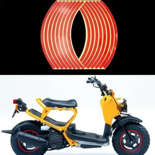 Motorcycle Wheel Sticker Set Reflective Self-adhesive 12 Inch Colorful Rim Sticker Decorative Motocross Scooter Moto Accessories