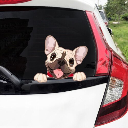 Pet Dog Wall Stickers Creative Home Car Windows Decoration Sticker Toilet Fridge Pitbull Dachshund Husky Bulldog Sticker