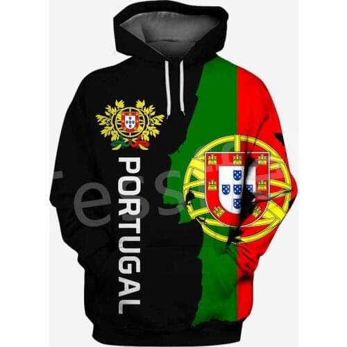 Tessffel New Brand Country Portugal Flag Symbol Harajuku Tracksuit 3DPrint Streetwear Pullover Autumn Funny Hoodies Men/Women 15