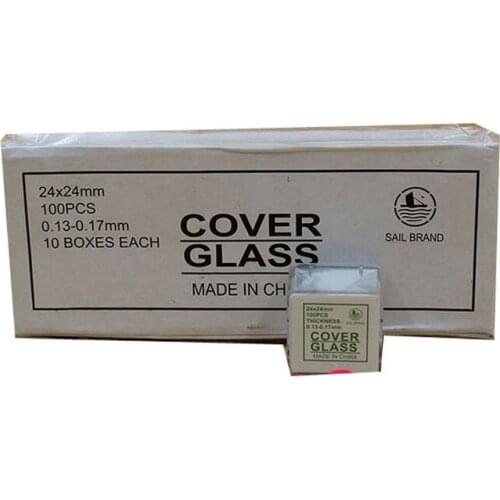 1000pcs Optical 24x24mm Length Biomicroscope Microscope Glass Slide Cover Slips Blank Slides for Lab Middle School Students