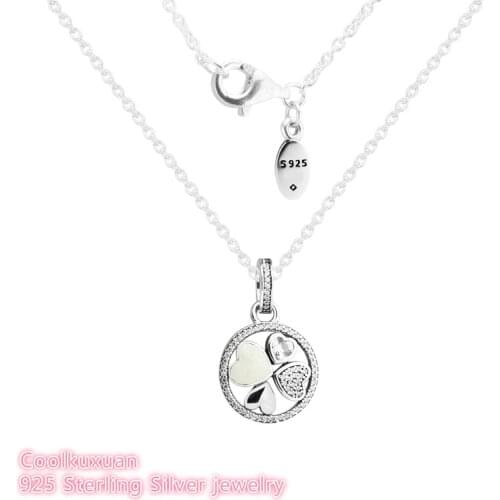 Hearts of Love Necklaces and pendants 925 sterling Silver Pendant Choker For Mothers day Women Fashion Jewelry Finding