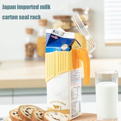 Portable Sealing Clips For Milk Cartons Household Plastic Milk Bottle Handle With Sealing Clip Juice Fresh-keeping Sealing Clip