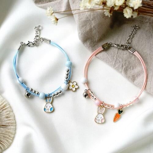 Pink Bunny Alloy DIY Bracelet Child Gift Accessories Wholesale Dropshipping #YXS35