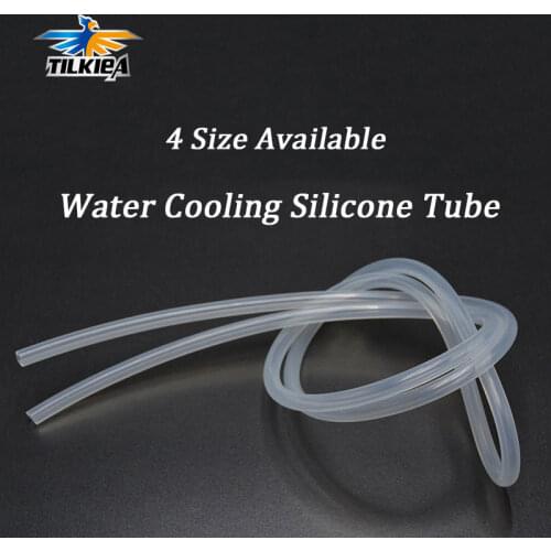 3x5mm / 3x6mm / 4x6mm / 4x7mm / 4x8mm Water Cooling Silicone Tube Heat Resistant Tubes Fit For RC Boat Cooling System L 1 Meter