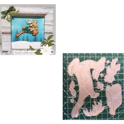 Christmas Reminder Stencil Metal Cutting Dies For Scrapbooking Practice Hands-on DIY Album Card Handmade