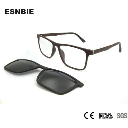 Ultra-Light Titanium Ultem Man Glasses Frame Optical Frames Women Men Eyeglasses With Magnetic Polarized Clip On Glasses UV400