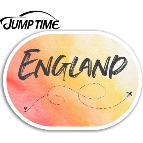 Jump Time for England Vinyl Stickers Britain Travel Sticker Laptop Luggage Car Bumper Decal Waterproof Car Accessories