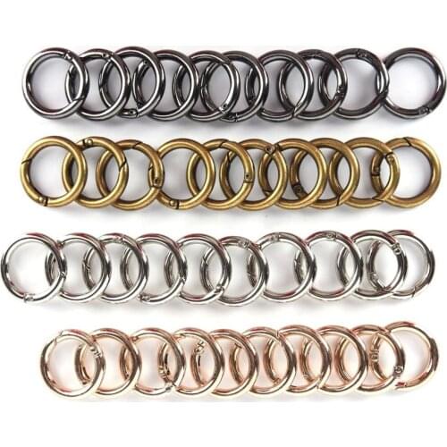10Pcs Metal HIgh Quality Women Man Bag Accessories Rings Hook Key Chain Bag accessaries bag chain