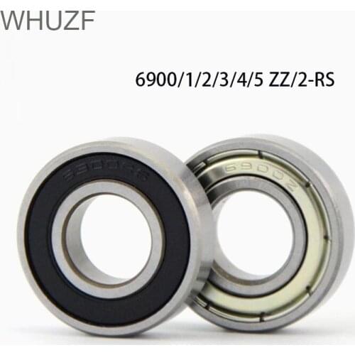 10pcs 6900 6901 6902 6903 6904 6905 2RS RS Rubber Sealed Deep Groove Ball Bearing Miniature Bearing