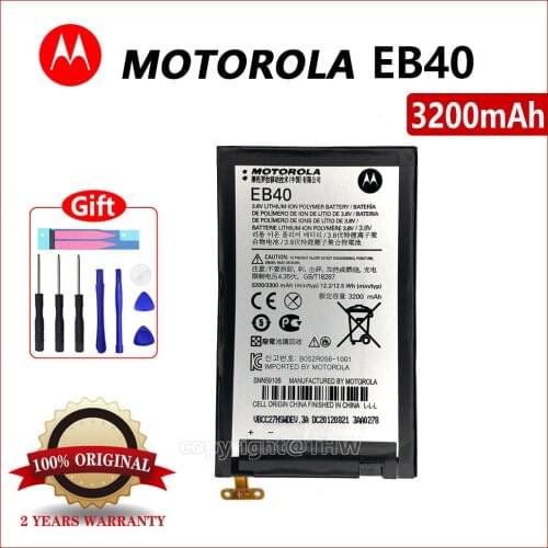 100% Original Battery EB40 3200mah battery For Motorola Moto Droid Razr Maxx XT912M XT916 XT910 EB40 batteria with free tools