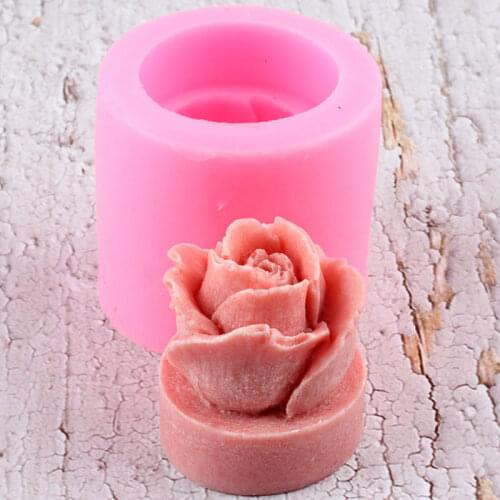 3D Rose Flower Silicone Molds DIY Soap Resin Candle Mould Wedding Fondant Cake Decorating Tools Candy Chocolate Gumpaste Moulds