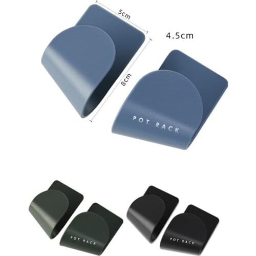 4pcs Kitchen Tool Storage Rack Pot Lid Kitchen Cookware Organizer Holder Wall Mount Cabinet Hanging