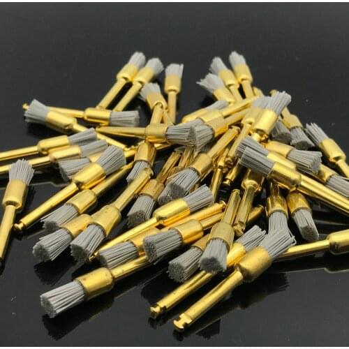50pcs Alumina Latch Flat Type Dental Polishing Polisher Brush Prophy