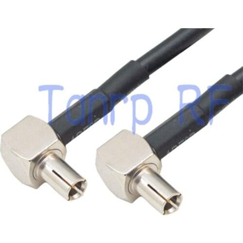 6in TS9 male plug to TS9 male plug both right angle RF adapter 15CM Pigtail coaxial jumper cable RG174 extension cord