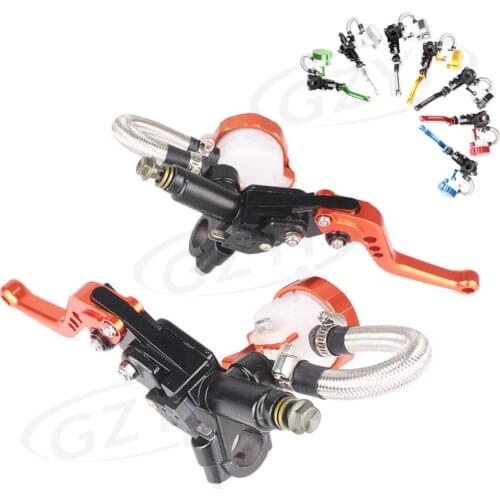 7/8" 22mm Brake Clutch Levers Master Cylinder Reservoir Universal For 100cc. to 400 cc Sport Street Dirt Bike