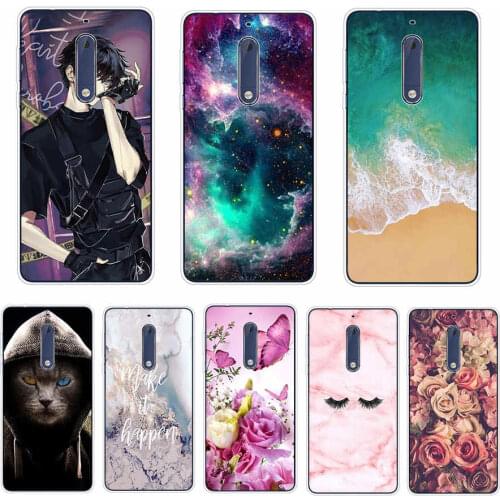 For Nokia 5 Case 5.2" Soft Silicone Bumper Back Cover Case For Nokia 5 Nokia5 2017 Cases TA-1024 TA-1044 TA-1053 Phone Covers