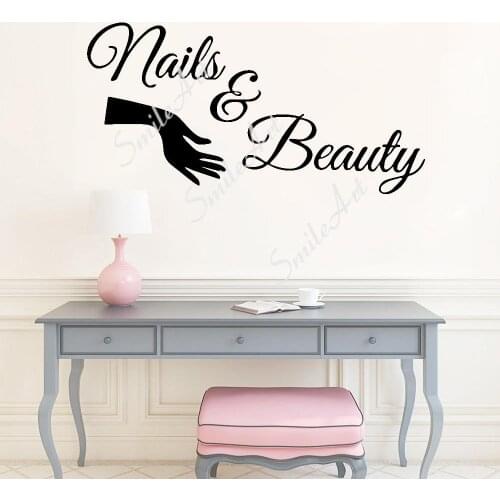 Romantic Beauty salon Nail salon Decorative Sticker Waterproof Home Decor For Living Room Bedroom Wall Decoration Murals