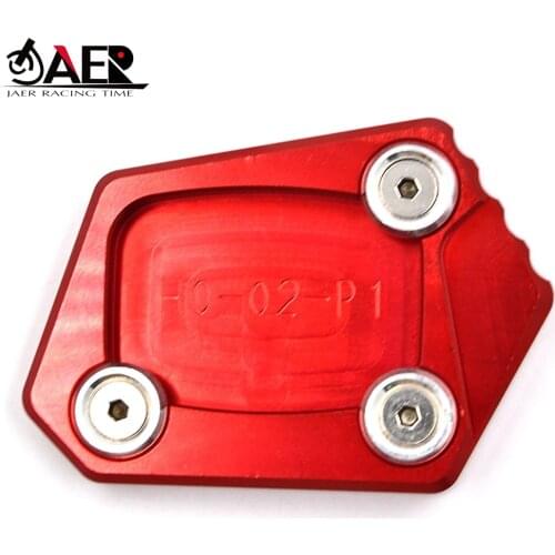 JAER Motorcross Motorcycle Kickstand Side Stand Enlarger Plate Pad Extension For Honda CB400 NM-4 CBR600RR CBR250R