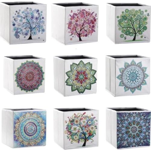 5D DIY Diamond Painting Storage Box DIY Diamond Embroidery Cross Stitch Office Sundries Boxes Desktop Holder Organizer Bins
