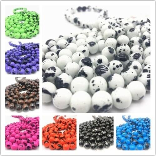 6 8 10 mm Beautiful Glass Loose Spacer Charm Beads Pattern Making Bracelet Necklace Jewelry DIY