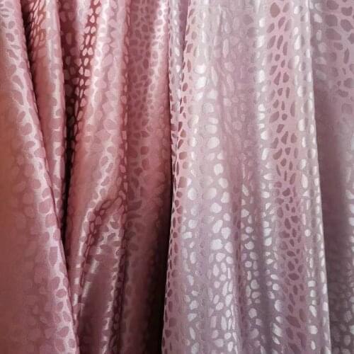 Leopard Jacquard Stretchy Imitation Silk Elastic Dress Pajamas Fabric