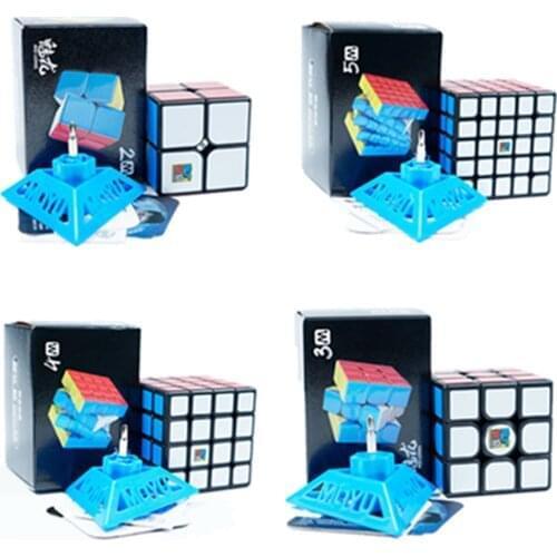 Moyu Meilong M Magnetic 2x2x2 3x3x3 Magic Cube 4x4x4 5x5x5 Speed Cube Magnet Puzzle Cube 2x2 3x3 cubo magico 4x4 5x5M kids gift