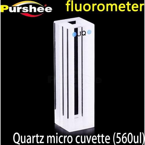 Micro quartz fluorescence cuvette with lid(560ul)