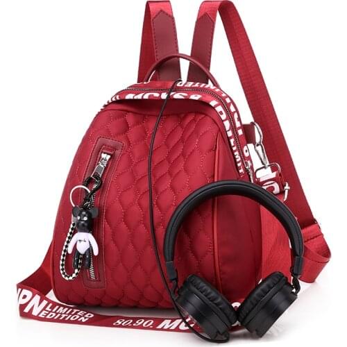 2021 Women Fashion Mini Backpack for Teenager Girls Casual Oxford Purses and Bagpack Travel Shoulder Bag Rucksack Female Mochila