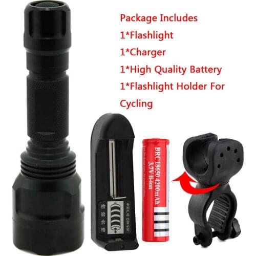 Powerful led flashlight XML T6 XM-L2 torch Flashlight led lantern lanterna lamp Hiking Camping Waterproof flash light
