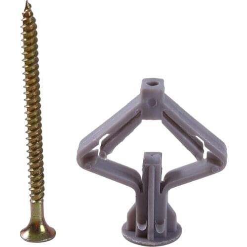 Plastic Toggle Anchor With Screw Curtain Gypsum Board Hollow Wall Pipe Plug Aircraft Expansion Anchor Bolt Accessories
