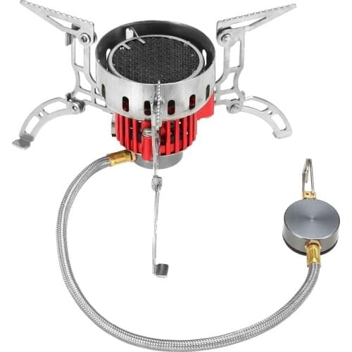 Portable Outdoor Stove Ultralight Camping Gas Stove Furnace Foldable Windproof Stove Cook Picnic Hiking Backpacking Mini Burners