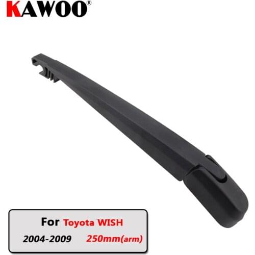 KAWOO Car Rear Wiper Blade Blades Back Window Wipers Arm For Toyota WISH Hatchback (2004-2009) 250mm Windscreen Blade