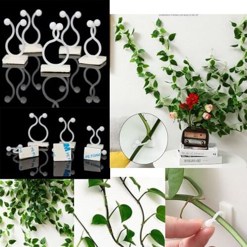 Plant climbing wall Self-Adhesive Fastener Tied fixture Vine Buckle Hook Garden plant wall climbing Vine Clips Fixed Buckle Hook