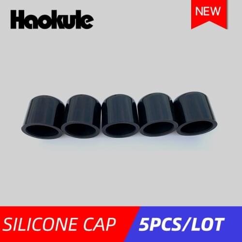 BLACK/BLUE 5pcs/lot Silicone Cap Inner Diameter 4mm/6/8/10/12/16/18/20/25/28/30/32mm Silicone Blanking Cap Intake Vacuum Hose