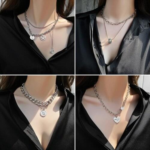 2021 new light luxury trend/fashion all-match design sense hip hop titanium steel clavicle chain ins cold wind necklace