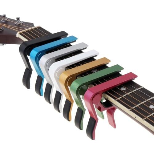 Universal Guitar Capo Quick Change Clamp Key Aluminium Alloy Metal Acoustic Classic Guitars