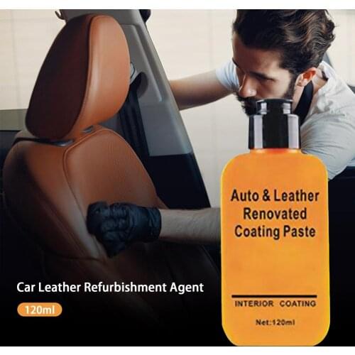 120ML Car Restorer Cream Auto Leather Plastic Refurbishment Paste For Automobile Plastic Dashboard Cleaner Interior Maintenance