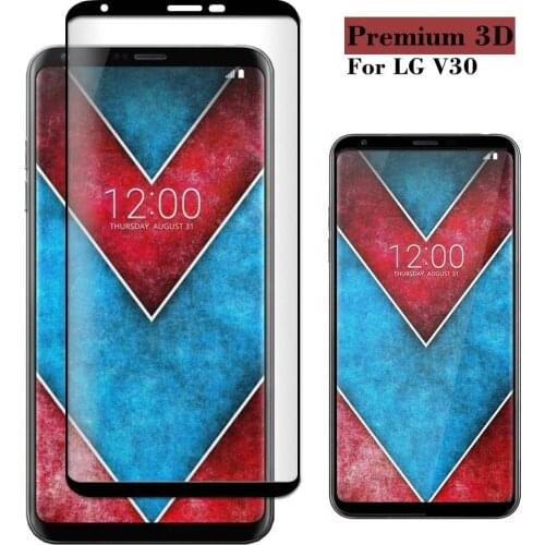 3D Tempered Glass Full Coverage Film Edge to Edge Protection Shield Screen Protector for LG V30/V30 Plus/V35 ThinQ